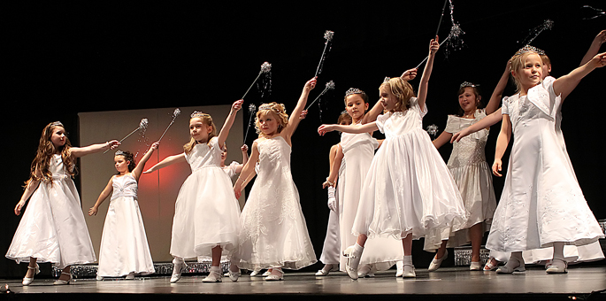 Miss Clatsop County Princesses perform during the 2014 pageant